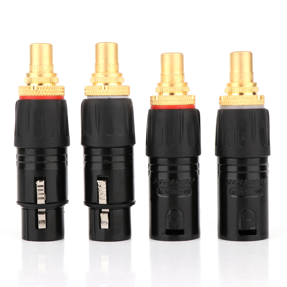 Cable Xlr Balanced - 2PC NEUTRIK XLR męski na RCA