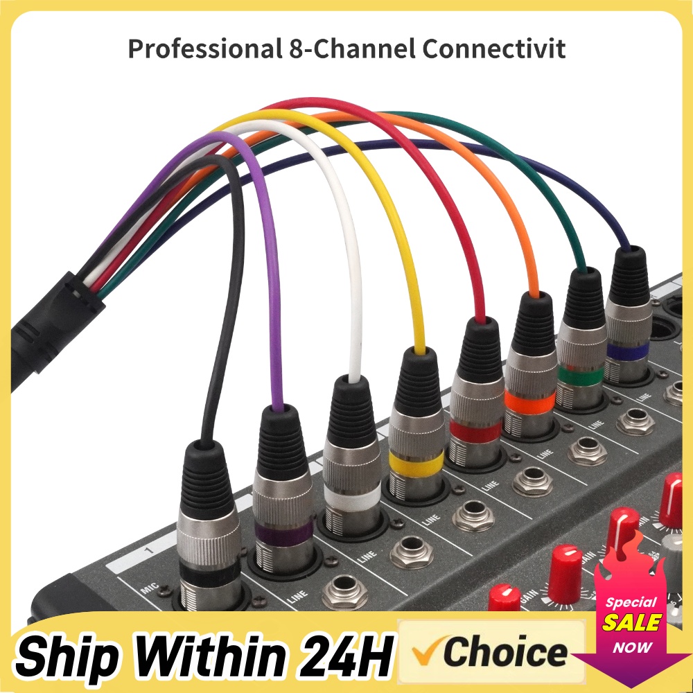 Cable Xlr Balanced - 8-kanałowy kabel audio XLR zbalansowany męski-żeński