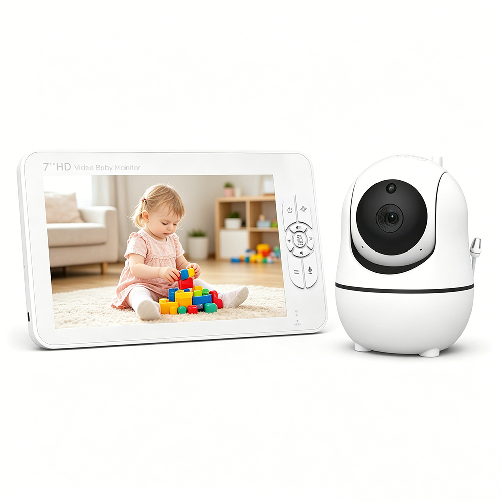 Audio Detect Music - 7-calowy monitor dla dziecka z dzielonym