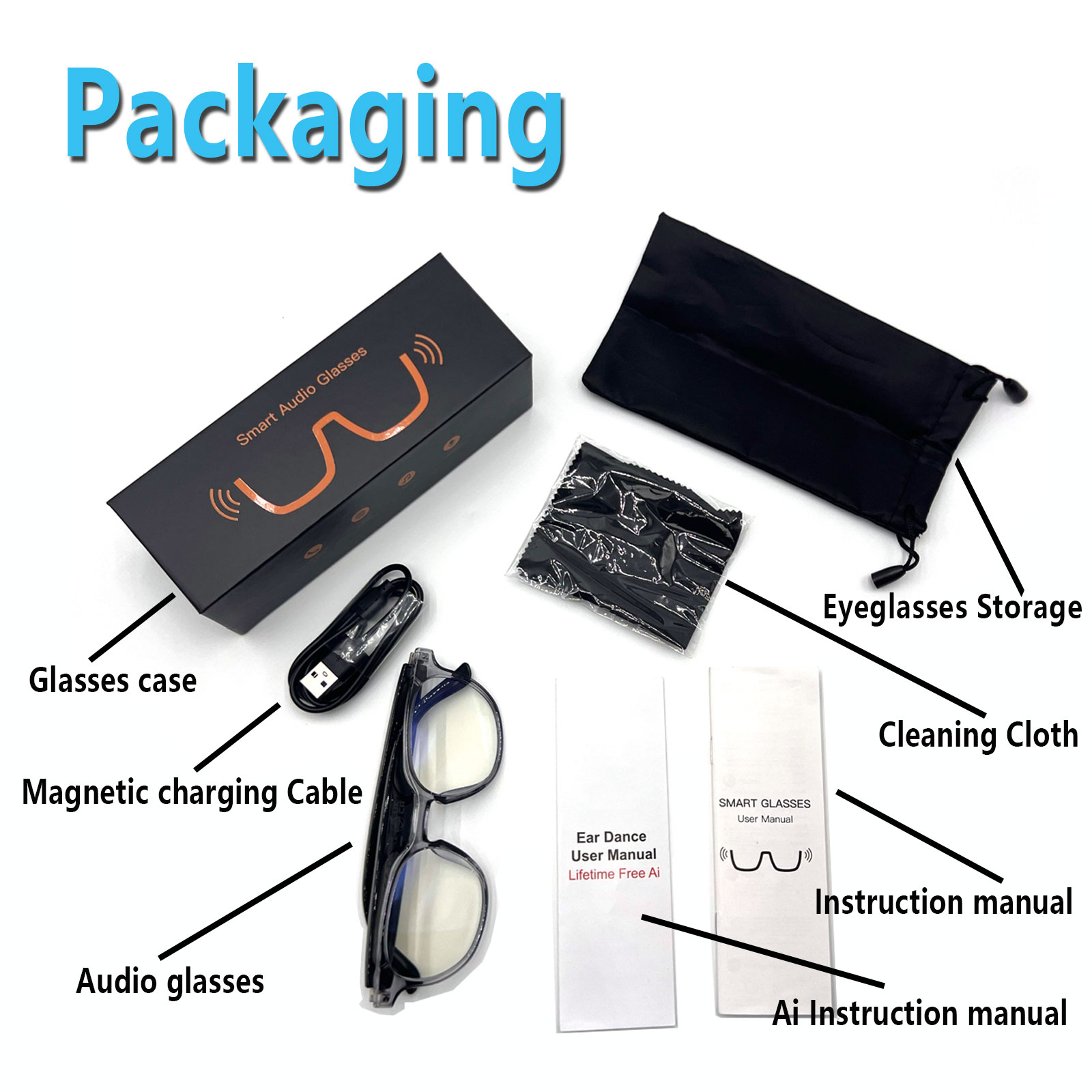 Audio Music Voice - Inteligentne okulary audio, tłumaczenie w czasie