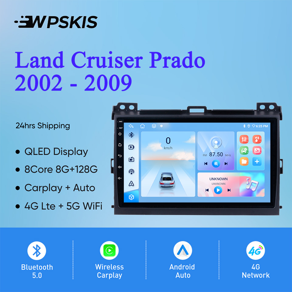 Audio Music India - 8-rdzeniowy Android 14 8G+128G do Toyota