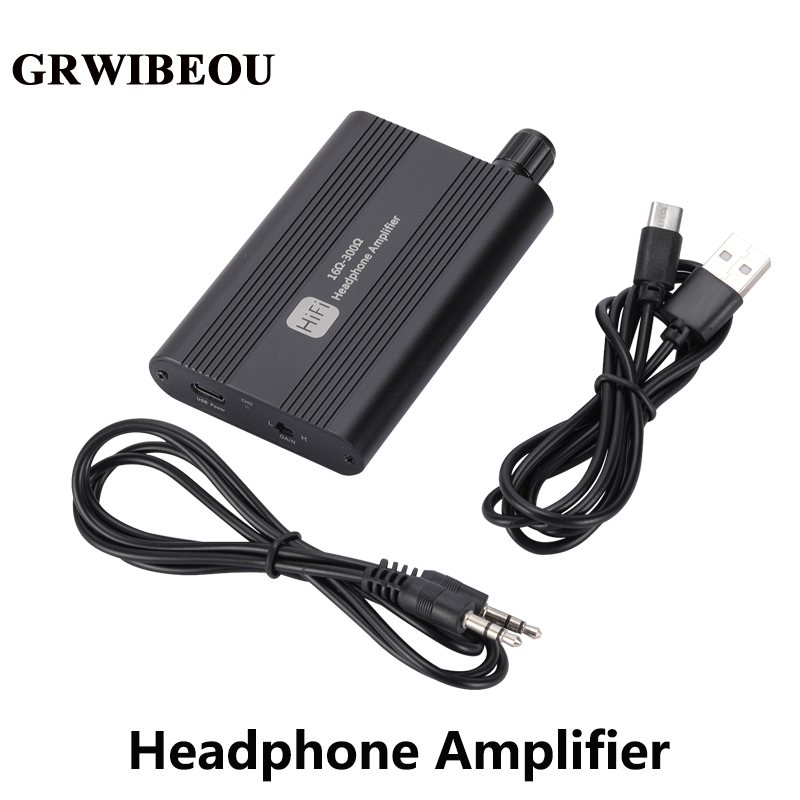 Audio Without Music - Wzmacniacz słuchawkowy HiFi GRWIBEOU 16-300 Ohm,