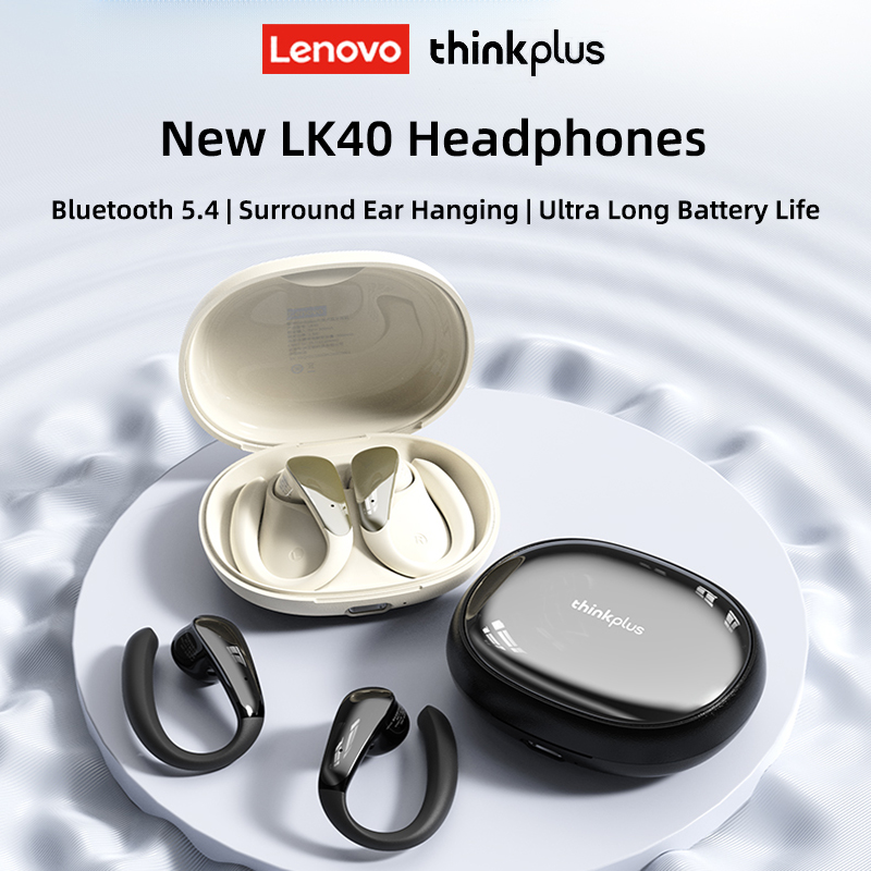 Audio Music Apple - Słuchawki bezprzewodowe Lenovo LK40 Bluetooth 5.4