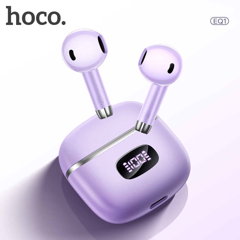 Audio Music Apple - HOCO EQ1 Bluetooth 5.3 słuchawki LED