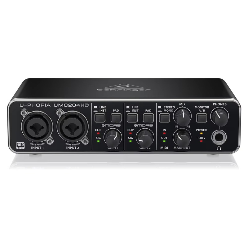 Behringer UMC204HD 2-wejściowy – Audio Without Music recenzja i cena