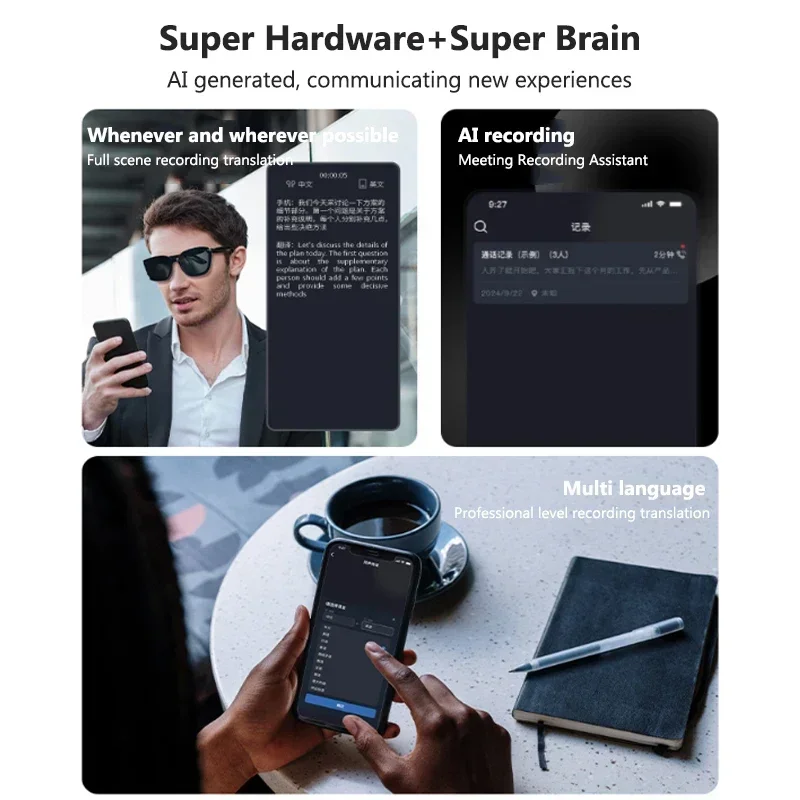 Okulary do tłumaczeń AI, intel – Audio Music Voice recenzja i cena