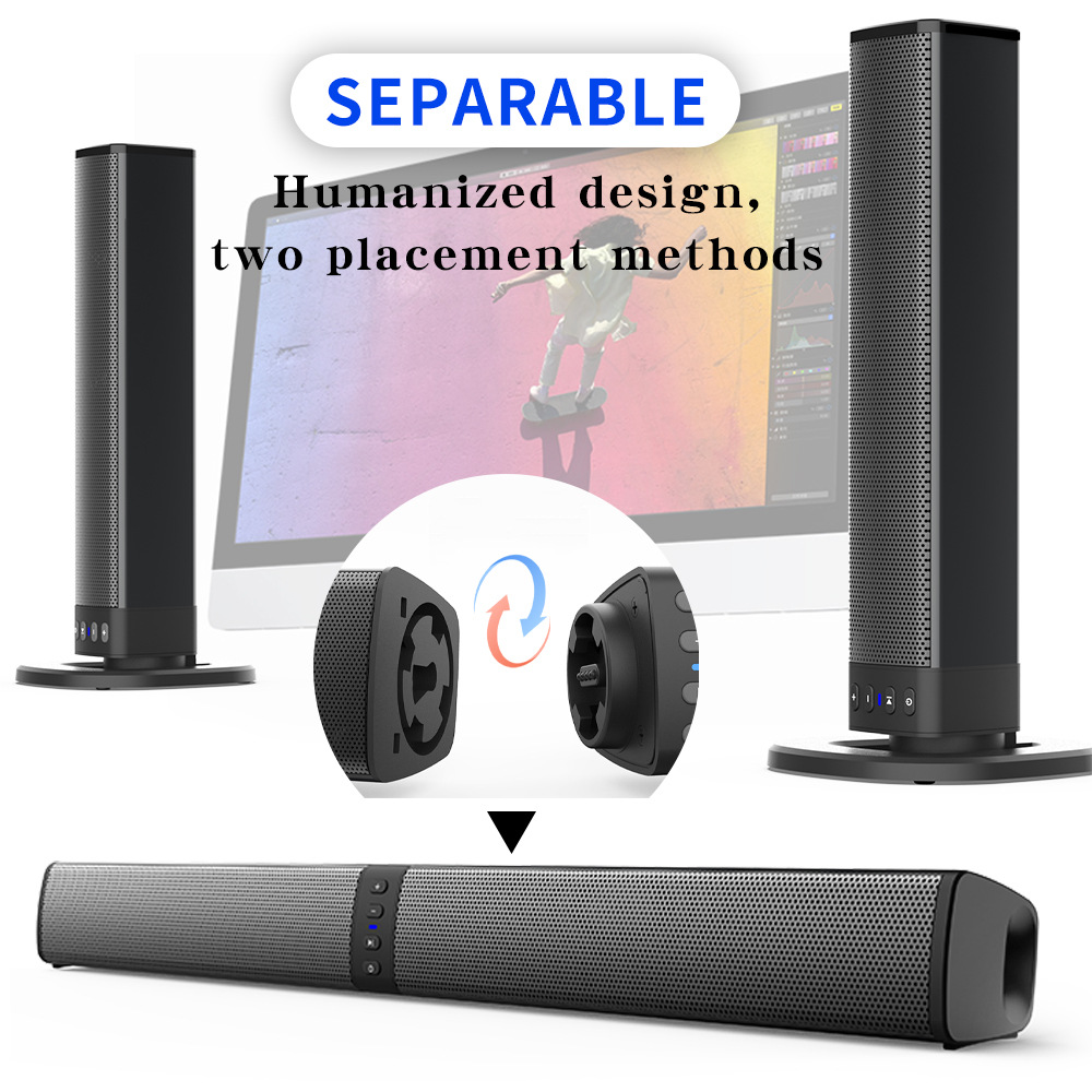 Odłączany soundbar Bluetooth,  – Audio Music Spotify recenzja i cena