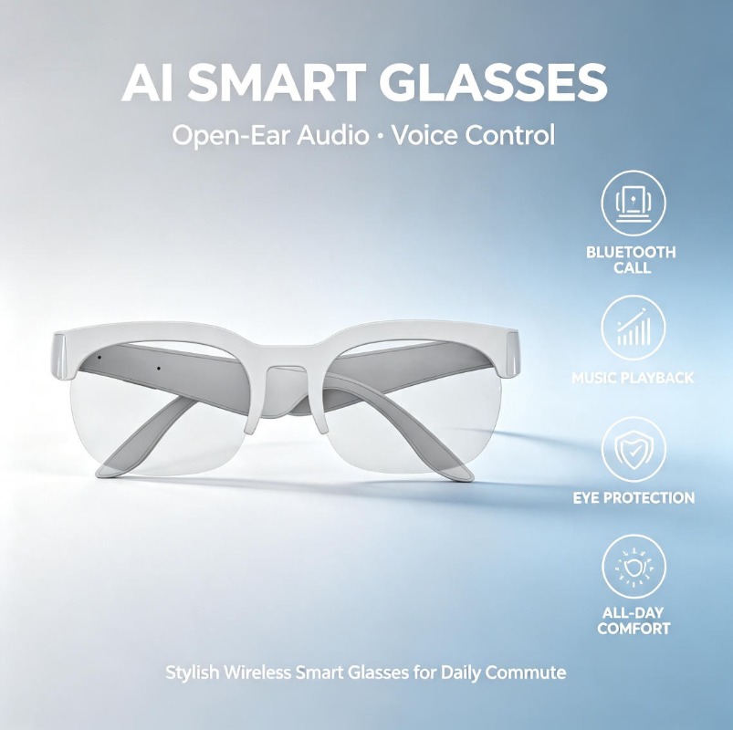 Inteligentne okulary słuchawko – Audio Music Voice recenzja i cena
