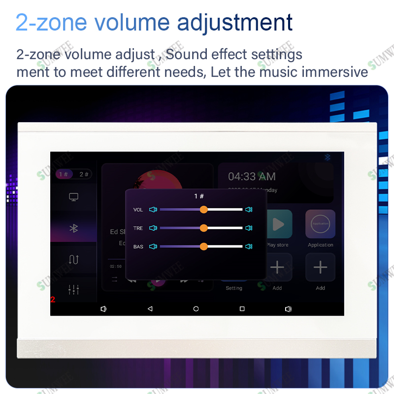 7-calowy dotykowy ekran, 2-str – Audio Music For Background recenzja i cena