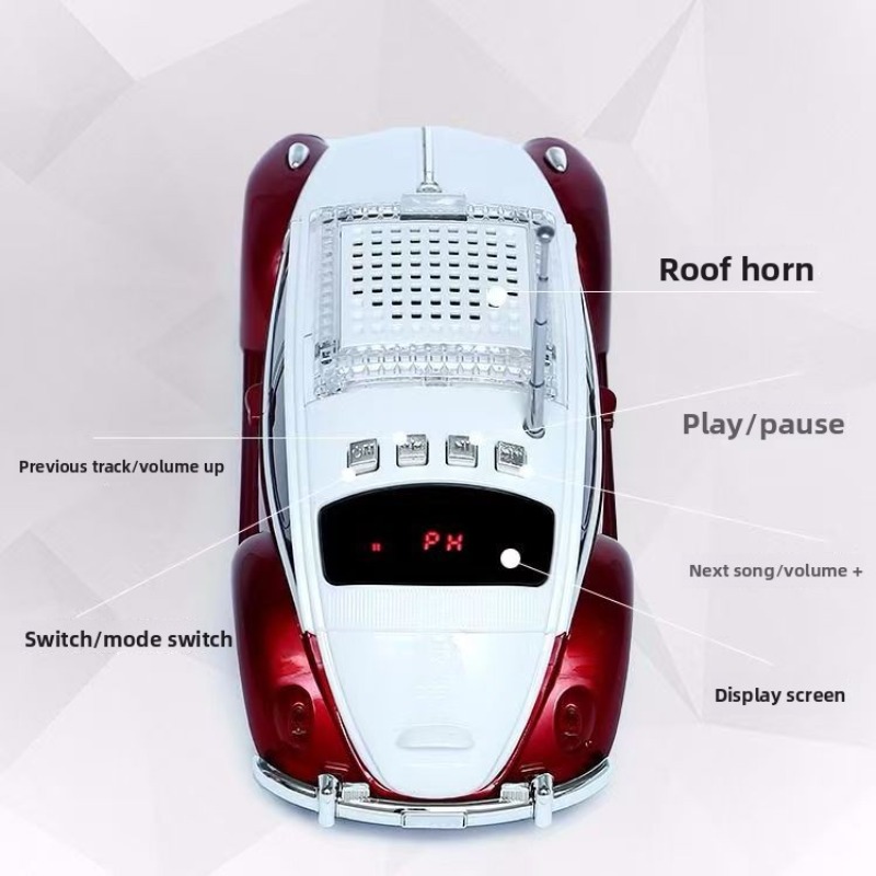 Model samochodu Beetle, głośni – Audio Music Spotify recenzja i cena