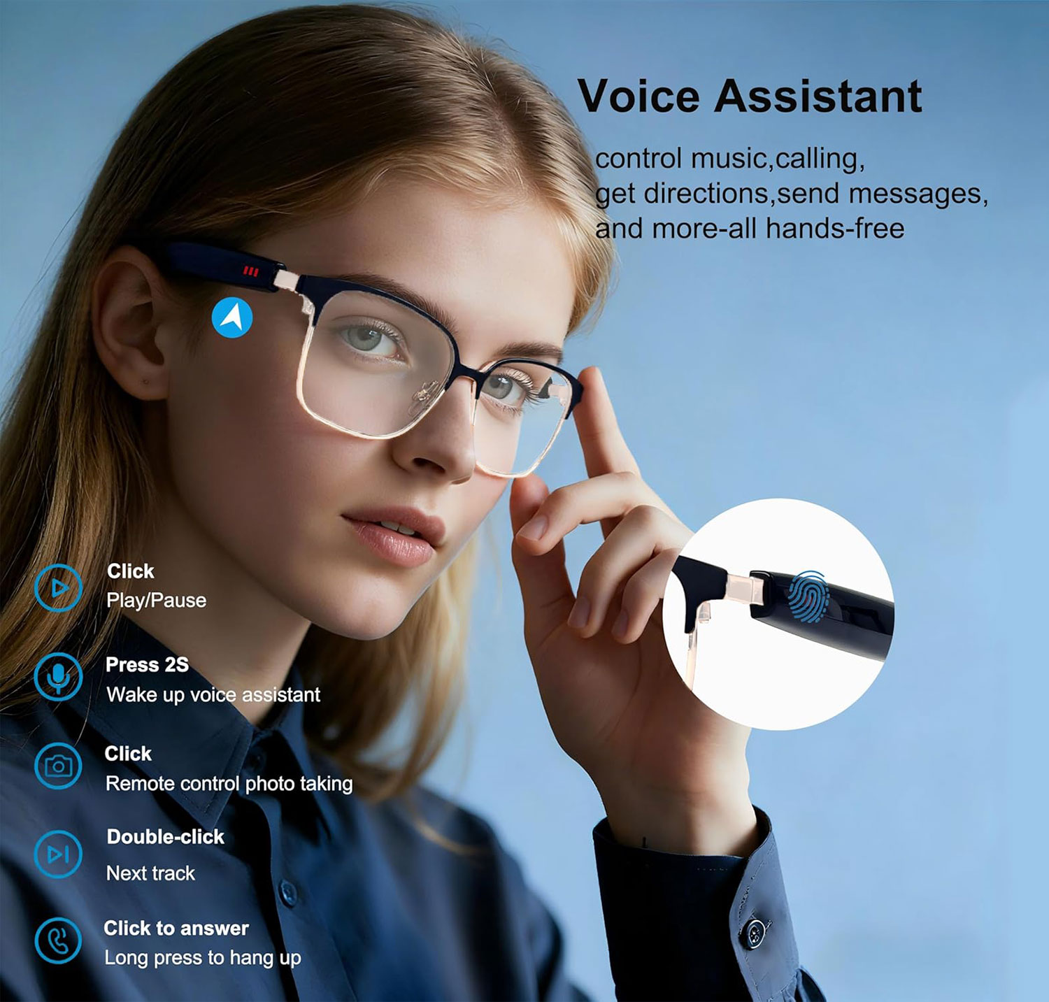 Inteligentne okulary audio z f – Audio Music Voice recenzja i cena