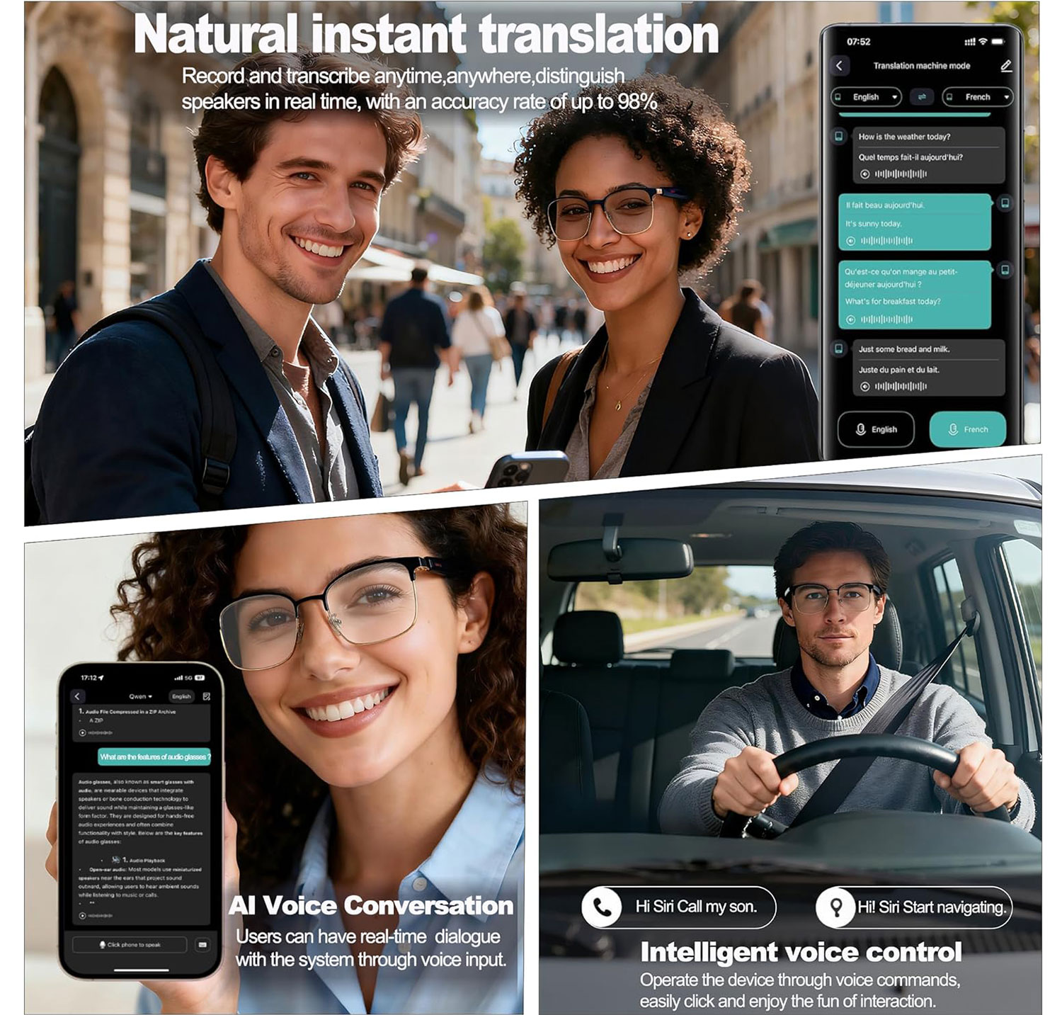 Inteligentne okulary audio z f – Audio Music Voice recenzja i cena