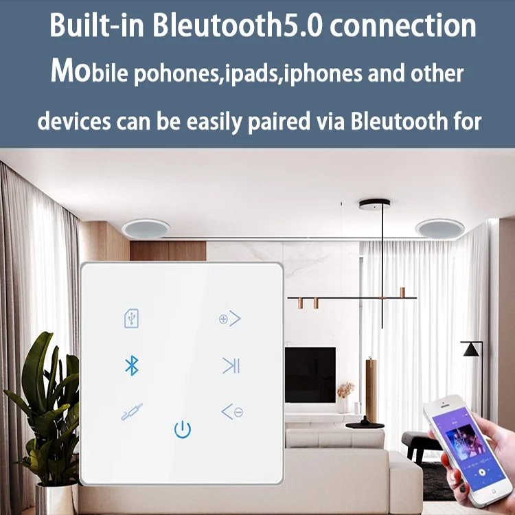 Wzmacniacz ścienny Bluetooth S – Audio Music For Background recenzja i cena