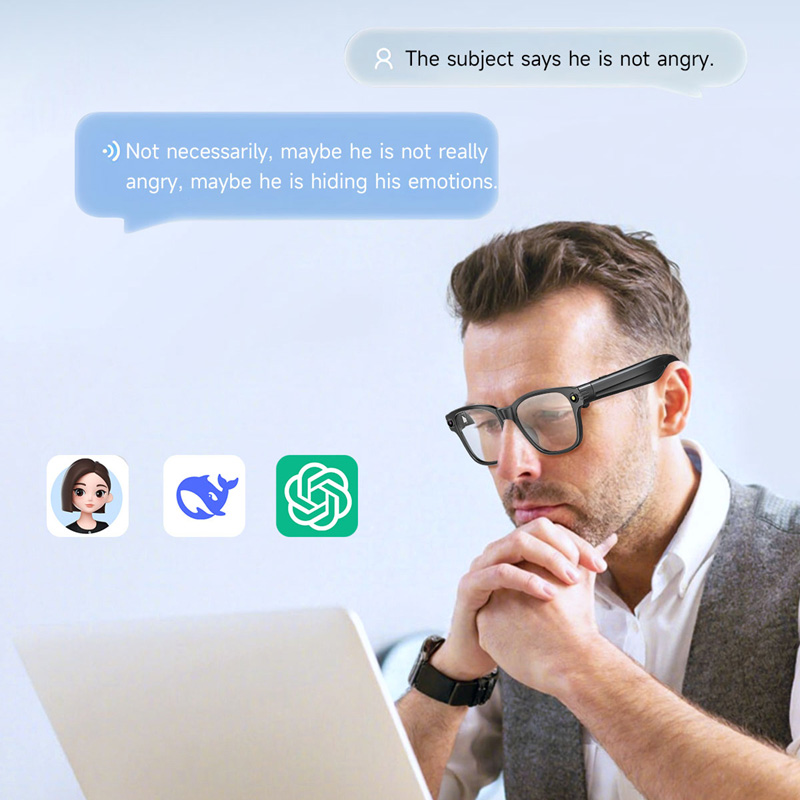 Inteligentne okulary AI z 8-me – Audio Music Voice recenzja i cena
