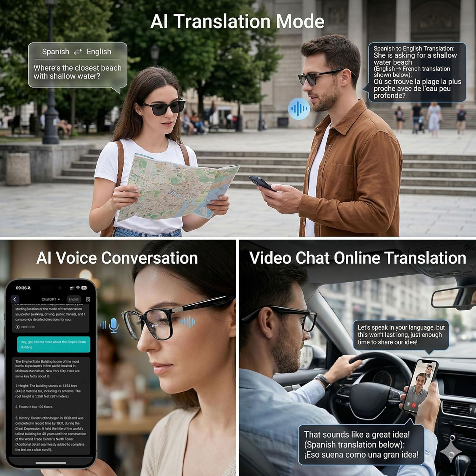 Inteligentne okulary audio z f – Audio Music Voice recenzja i cena