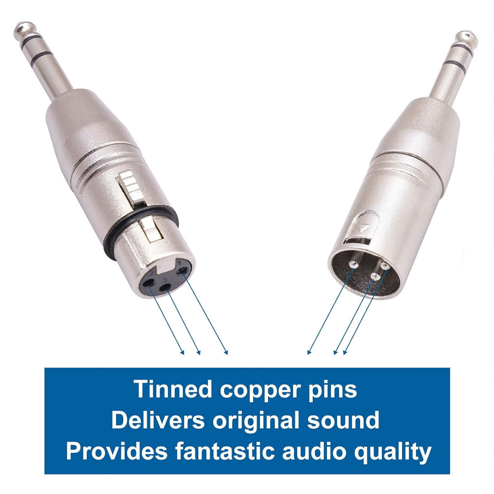 Zestaw adapterów 2 szt. 1/4 ca – Cable Xlr Balanced recenzja i cena