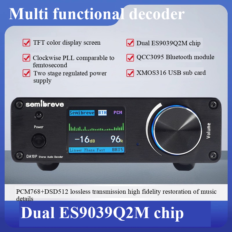 Semibreve DA10P Dual ES9039Q2M – Cable Xlr Balanced recenzja i cena